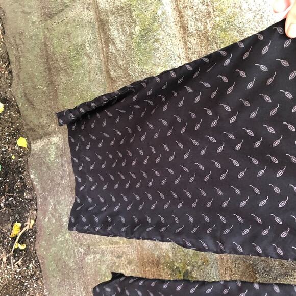 April Cornell Shell Button Front Leaf Print Tie Waist Jumpsuit - Picture 6 of 10